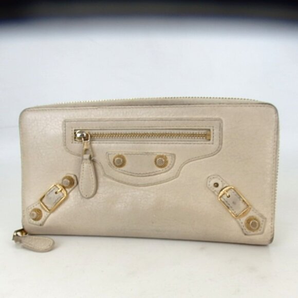 Authentic BALENCIAGA Giant purse leather [Used] - Picture 1 of 13